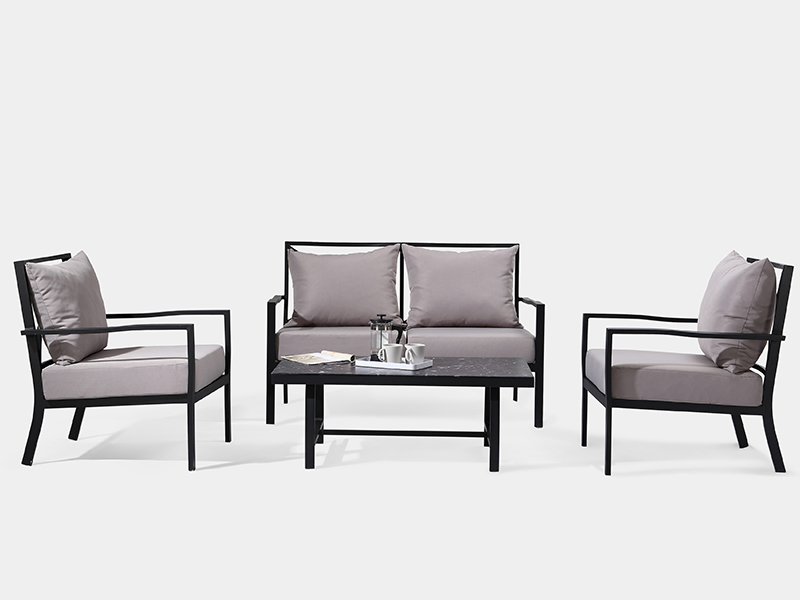 현대 정원 소파, 4pcs 파티오 아이템 YQA-1012
